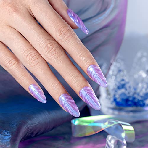 RARJSM Pearl Gel Nail Polish Glitter Pearlescent Shell Gel Polish Pink Beige Pearl Blue Green Purple Shimmer Mermaid Swirl Thread Effect Nailgel Soak Off Curing Requires DIY Manicure Use