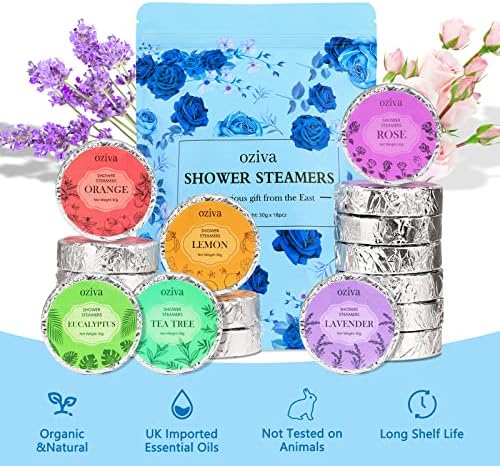Aromatherapy Shower Steamers- Stocking Stuffers for Women, Shower Bombs - Self Care and Relaxation Stress Relief Stocking Stuffers for Adults