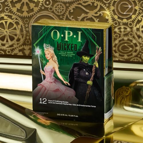 OPI Nail Lacquer Gift Sets | Opaque Crème Metallic Shimmer Nail Polish Value Pack| Wicked Limited Edition Holiday Collection