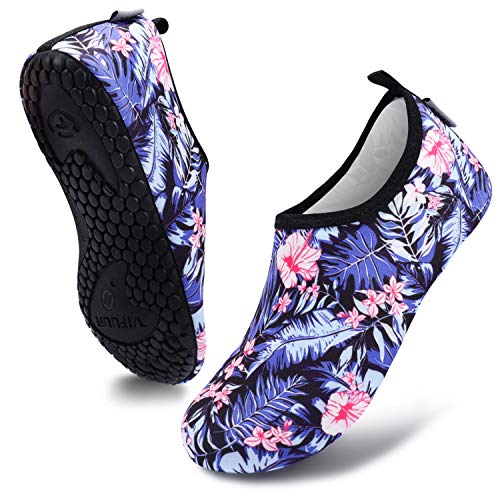 VIFUUR Water Sports Unisex Shoes Blue/Leaf - 5.5-6.5 W US/ 4.5-5.5 M US (36-37)