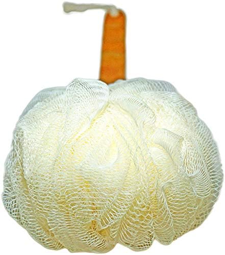 2-Pack Shower Loofah Body & Back Scrubber - Exfoliating Loofah luffa loofa Bath Brush On a Stick - with Long Wooden Handle Back Brush for Men & Women - Easy Reach Body Wash & Lotion Applicator