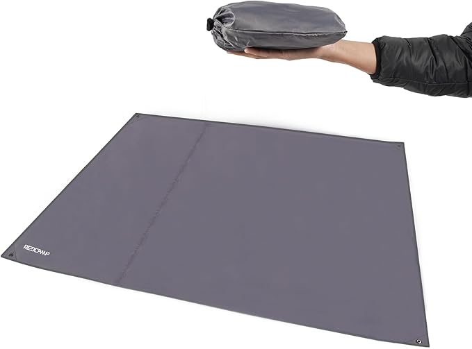 REDCAMP Waterproof Camping Tent Tarp - 83" x83'', 4 in 1 Multifunctional Tent Footprint for Camping, Hiking and Survival Gear, Lightweight and Compact