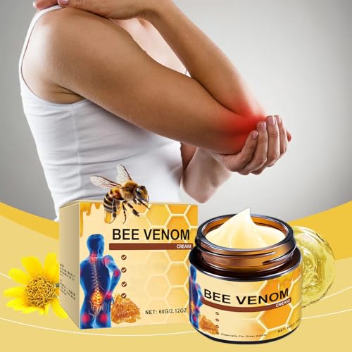 Bee Venom Joint Gel, Professional Bee Venom Ointment,Bee Venom Cream,Bee Venom Joint and Bone Cream for Back, Knee, Hands, Neck, Feet -60g (2PCS)