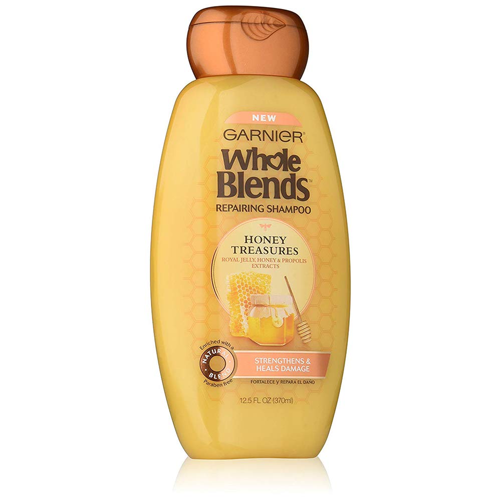 Garnier Whole Blends Shampoo Honey Treasures 12.5 Ounce (370Ml) (2 Pack)