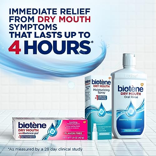Biotene Dry Mouth Management Oral Rinse, Dry Mouth Spray and Moisturizing Gel - 1 Kit