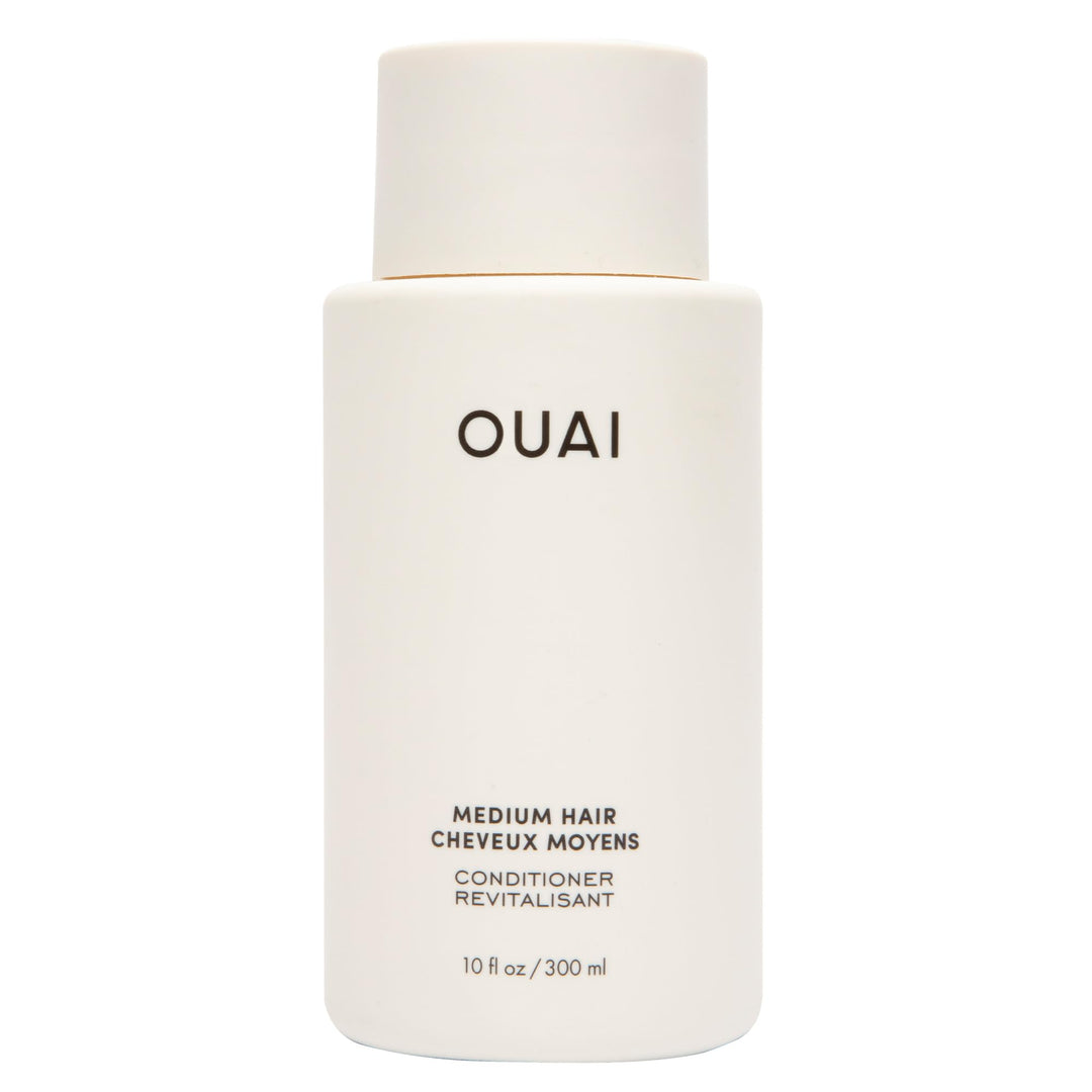 OUAI Medium Conditioner - Hydrating Hair Conditioner with Coconut Oil, Babassu Oil, and Keratin - Strengthens, Repairs and Adds