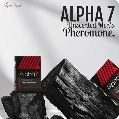 Alpha 7 Unscented - Pheromone Cologne for Men with Pure Pheromones - High Concentration Blend to Attract Women - Top Selling Perfume Oil Designed to Complement Your Scent (2x (1 ml))