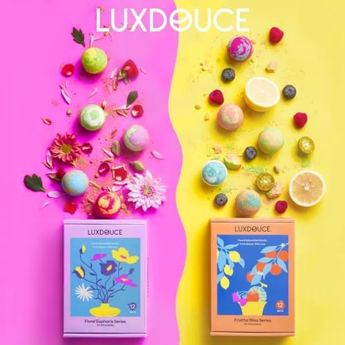 48 Pack Bath Bombs Gift Set – Aromatic Bubble Bombs with 18 Scents, SPA Relaxing & Skin Nourishing, Ideal Self-Care Gifts for Women, Wife, Grandma, or Daughter on Birthdays or Summer Occasions