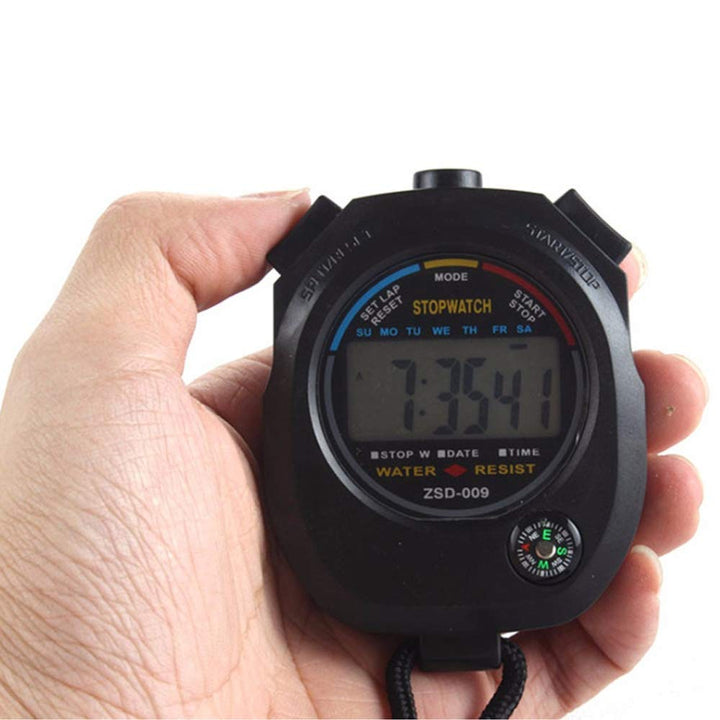 6 Pack Multi-Function Electronic Digital Sport Stopwatch Timer, Large Display with Date Time and Alarm Function,Suitable for Sports Coaches Fitness Coaches and Referees