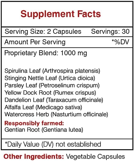 Secrets Of The Tribe - Iron Secret, Herbal Supplement Blend, Iron Rich Formula (60 Capsules)