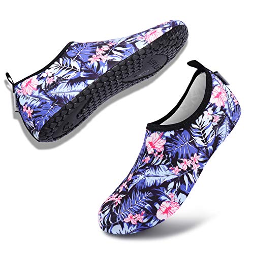 VIFUUR Water Sports Unisex Shoes Blue/Leaf - 5.5-6.5 W US/ 4.5-5.5 M US (36-37)