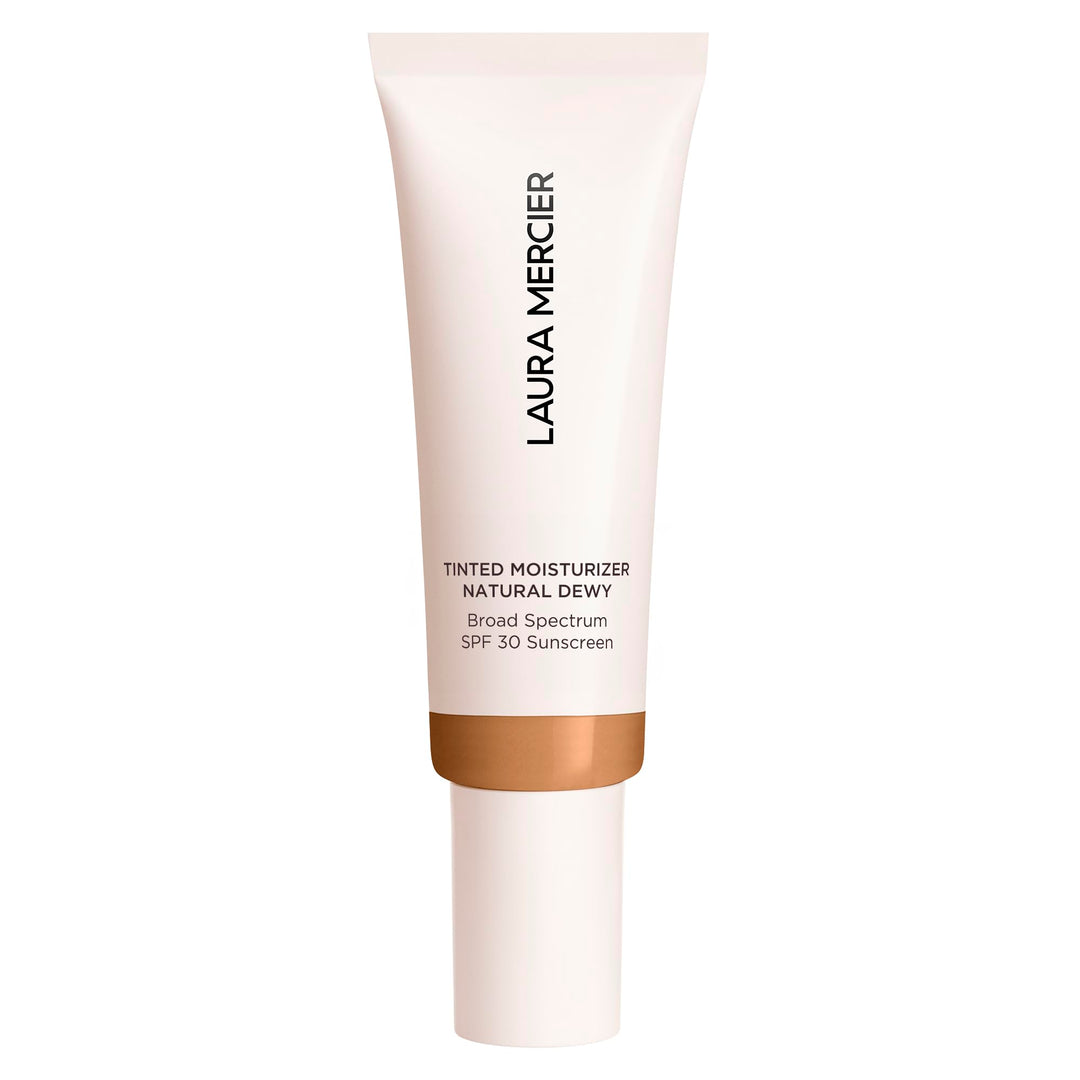 Laura Mercier Tinted Moisturizer Natural Dewy with SPF 30: 24HR+ Hydration, Long Lasting, Sheer to Light, Buildable Coverage, Dewy Finish, Improve Skin Tone and Texture, Skin Tint, Ochre
