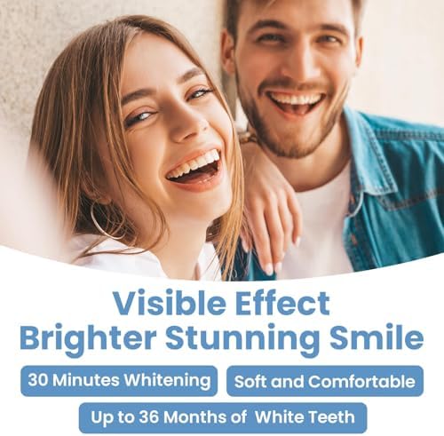 Teeth Whitening Strips, 7/14 Day Treatments, White Strips for Teeth Whitening, Residue-Free, Enamel Safe, Intensive Whitening, Rinse-Free (14 Count)