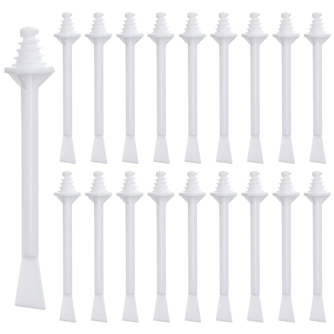 Plastic Wax Applicator Sticks And Disposable Spatulas - 50 Pieces For Nostril Cleaning, Nose Hair Removal, And Waxing