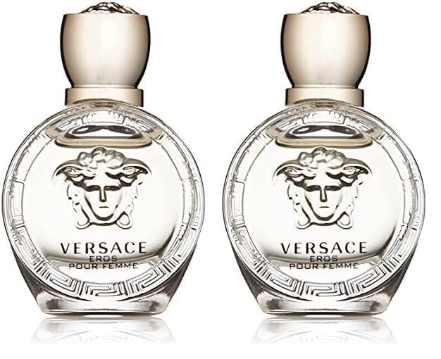Versace Eros Pour Femme Women's Edp Splash, 0.17 Ounce (Pack of 2)