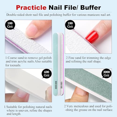 Gel Nail Polish Remover Kit – 2pcs (30ml) with Cuticle Pusher & Nail File – Fast & Gentle Gel Remover for Nails, No Soak or Foil Needed, Removes Gel Polish in 2-5 Minutes, Ideal for At-Home Manicure