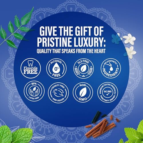 GuruNanda Gum Hygiene Makeover Kit with Ashwagandha & Cocomint (Travel Size) Oil Pulling, Neem Toothpaste, Breath Harmonizer Mouthwash, 2-in-1 Floss Picks & Whitening Toothbrushes