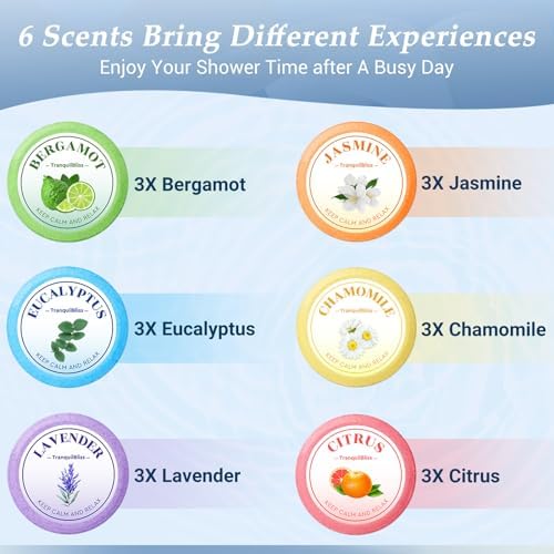Shower Steamers, 18 PCS Set, Self Care Relaxation Shower Tablets with Shea Butter, Shower Bombs, Christmas Gift Ideas for Mother's Day, Women, Wife