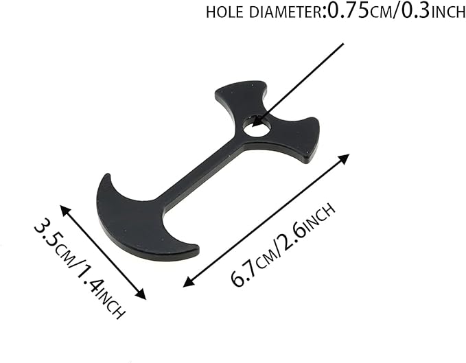 12Pcs Deck Plank Road Camping Fish Bone Nail Rope Buckle Tent Windproof Rope Fish Bone Nail Aluminum Alloy Anchor Buckle Fish Bone-Shape, Black