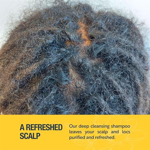 Apple Cider Vinegar Deep Cleansing Dreadlock Shampoo | Clarifying Cleanser for Build Up | Residue Remover | ACV Loc Shampoo | Hair Detox | Natural | Vegan | Residue Free
