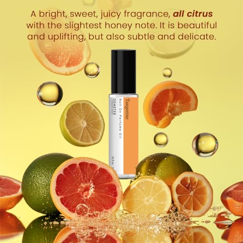 DEMETER Tangerine Roll On Perfume Oil, 0.33 Oz, Long-Lasting