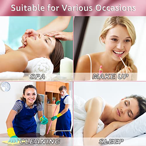 4 Pack Satin Bonnet Silk Bonnet for Sleeping Women, Hair Sleep Bonnets for Women, Wide Soft Band Sleep Cap for Curly Hair Braids