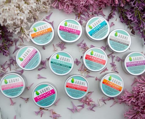 Aromi Vixen Solid Perfume | Fruity, Floral Fragrance, Jasmine, Honeysuckle, Water Lily Scent, Vegan, Cruelty-free, Wax Based, Travel, Women's Gift, Handmade (Vixen)