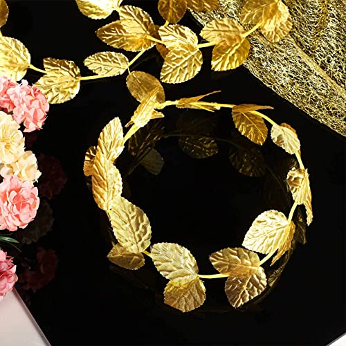 12 Pcs Gold Laurel Crown Gold Leaf Greek Goddess Costume Headpiece for Women Toga Party Decoration Accessories