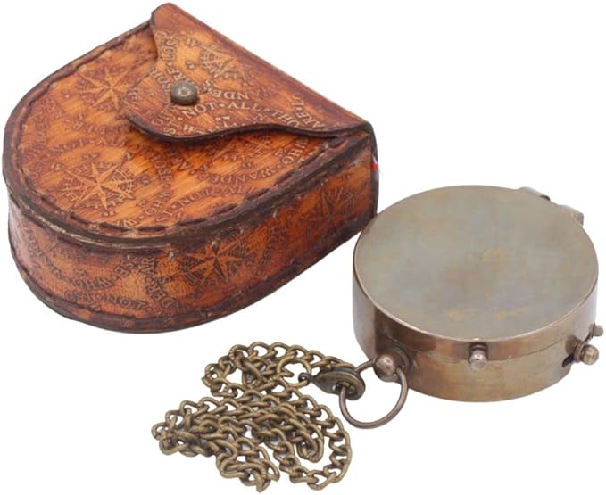 RII to My Husband I Love You, Brass Compass Engraved Gifts for Men, Bronze Gifts for Men, Romantic Gifts for Him/Her, Keepsake Gifts for Husband, 5th/25th 50th Wedding Gift Ideas