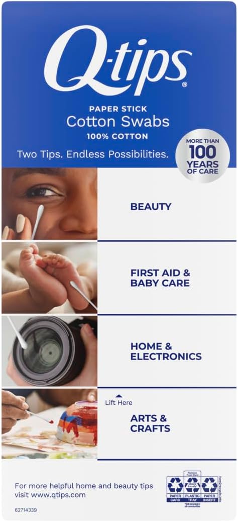 Q-Tips Cotton Swabs | 100% Cotton | Hygiene & Beauty Care | 750 Count