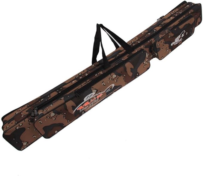 Sougayilang Folding Fishing Rod Case Organizer Pole Storage Bag Rod Reel Tackle Carrier Fishing Rod Bag Fishing Case