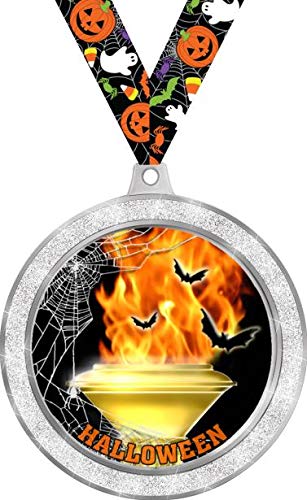 Crown Awards Halloween Medals, Halloween Torch Medals, Halloween Themed Prizes 5 Pack Prime