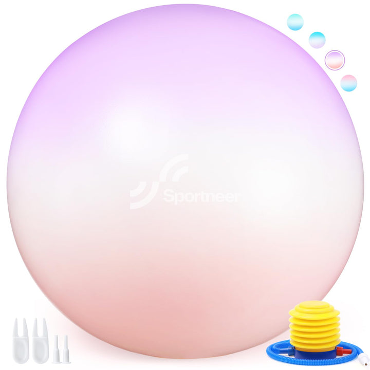 Sportneer Extra Thick Exercise Ball - 25.6''Yoga Ball with Quick Pump - Anti-Burst and Slip Resistant Fitness Ball Chair for Pregnancy and Physical Therapy