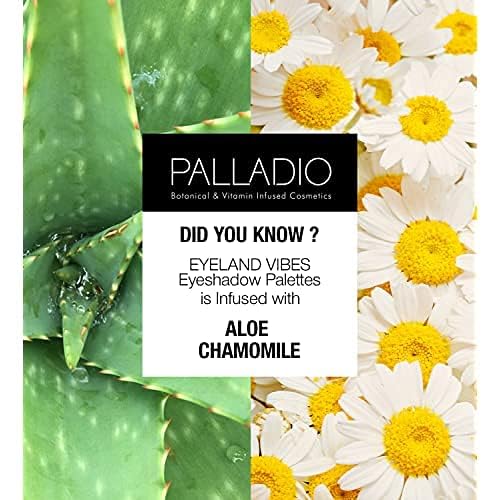 Palladio Eyeland Vibes, Escape to the Tropics, 10 Count Eyeshadow Palette, Seductive Nudes to Vibrant Hues, Complimentary Shades, Day and Night Looks, Rich Pigment, California Sunset