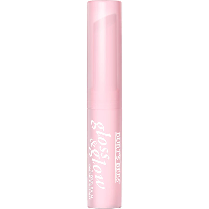 Burts Bees Gloss and Glow Glossy Balm, 100% Natural Origin, Eat, Drink and Be Cherry, 1 Tube, Pack of 2