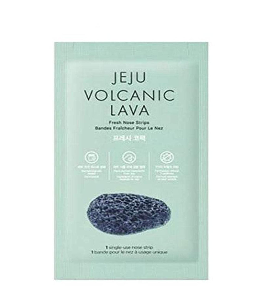 The Face Shop Jeju Volacanic Fresh Nose Strips | Improve Skin Suppleness With Deep-down Skin Hydration | Eco-certified Palm Oil For Skin Moisture Replenishment, 4.2 fl oz | Facial KBeauty Skin Care