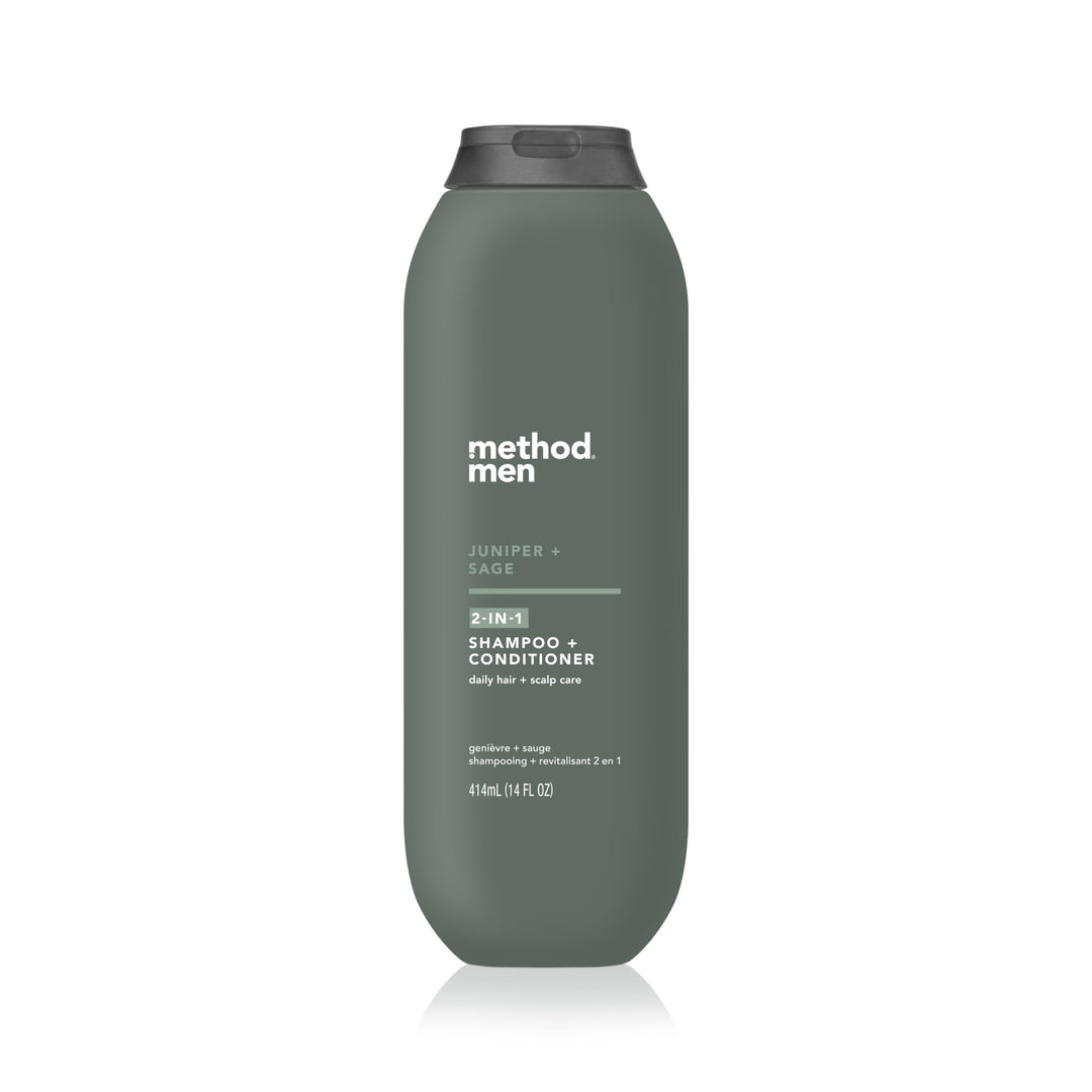 Method Men 2-In-1 Shampoo + Condtioner, Juniper + Sage, 14 Ounces.