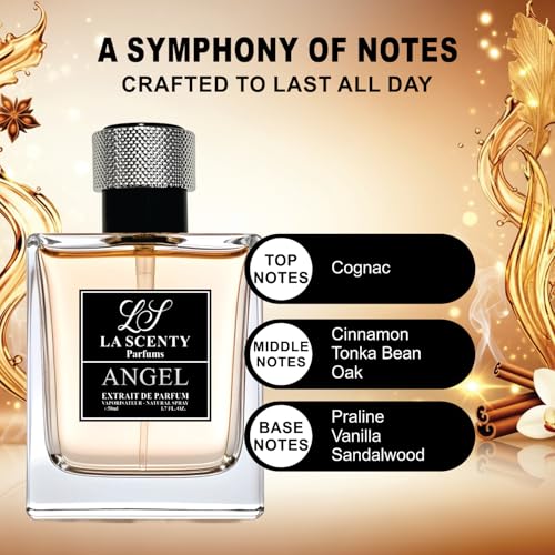 ANGEL | Inspired by K|.LIAN Angel's Share for Men & Women (1.7oz / 50ml) | Extrait de Parfum | Long-Lasting Boozy Amber Gourmand Scent | Unisex Luxury Signature Fragrance