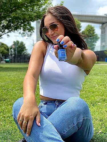 LONDONTOWN lakur Nail Polish - Chip-Resistant, Non-Toxic, Conditions & Hydrates Nails Glossy Shimmery Glittery Blue, .40 fl oz