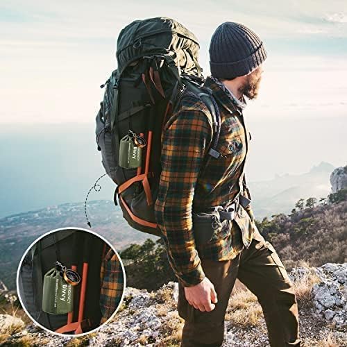 2-Person Emergency Sleeping Bag, Ultra Lightweight Waterproof Thermal Bivy Sack Cover, XL Emergency Shelter Survival Kit for Hiking Outdoor Camping …