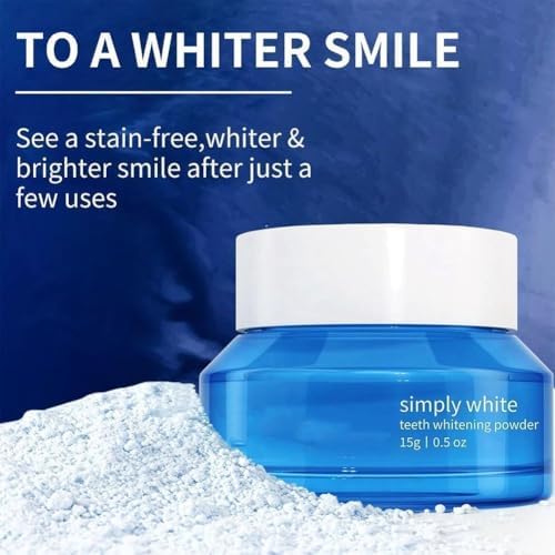 Magic Teeth Whitening Deluxe Powder, Stain Removal, Mint Flavor