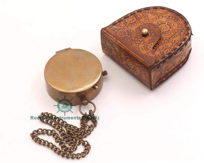 RII Compass with Leather Case with Love Quote/Gift for Him/Gift for Husband/Gift for Boyfriend