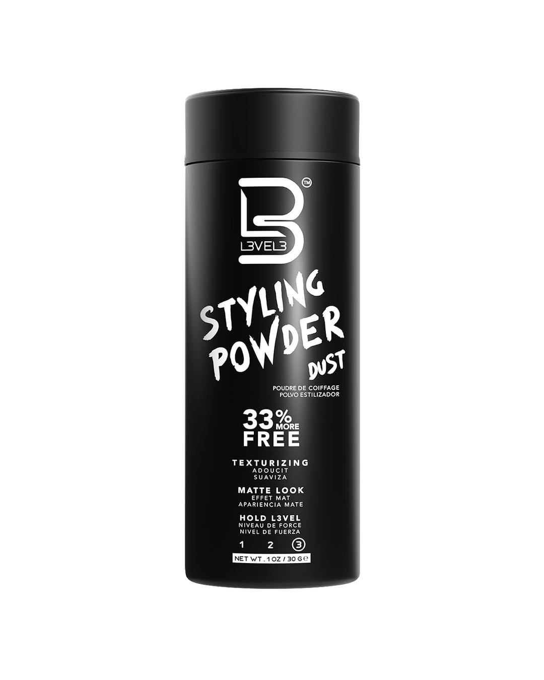 Level 3 Men's Styling Powder – Natural Look | Easy Application, No Grease