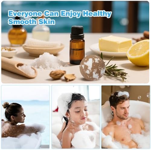 Bath Bombs for Men, 8 Pack Organic Bath Bombs Set with Natural Essential Oils, Relaxing Gifts for Men & Women, Father's Day Birthday Easter Gift for Husband Boyfriend