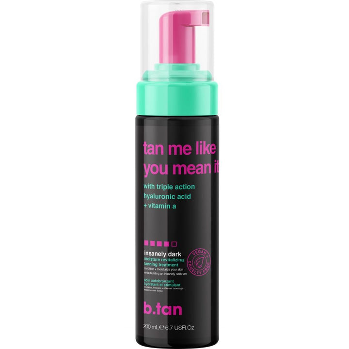 Dark Self Tanner Mousse | 1-Hour Express Bronzing Foam for Face & Body