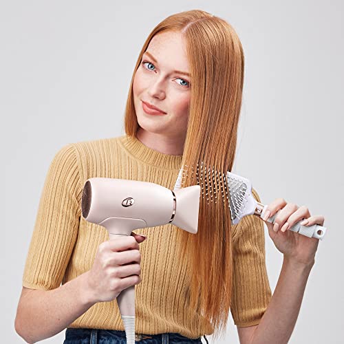 T3 Afar Lightweight Travel-Size Hair Dryer with Auto Dual Voltage, Folding Handle, Fast Drying, Lightweight and Ergonomic, Frizz Smoothing, Multiple Heat and Speed Combinations