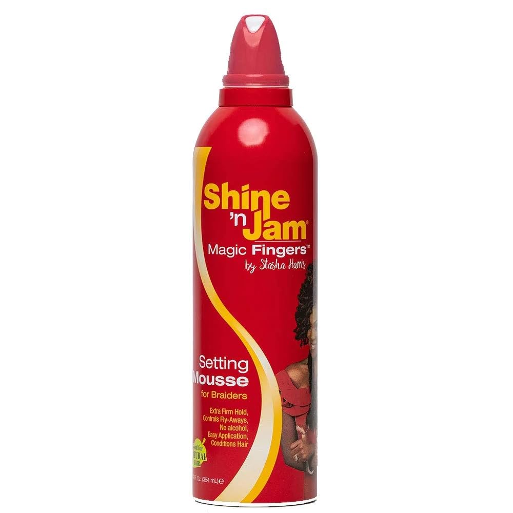 Shine N Jam Magic Fingers For Braiders Setting Mousse 12 Ounce (354Ml)