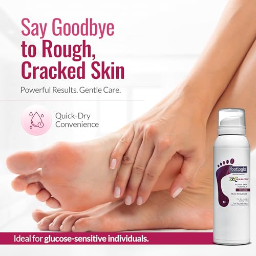 Footlogix Rough Skin Formula with Spiraleen - Mousse for Dry Cracked Heels and Feet, Foot Care for Men and Women, Dry Cracked Feet Treatment, 4.23oz