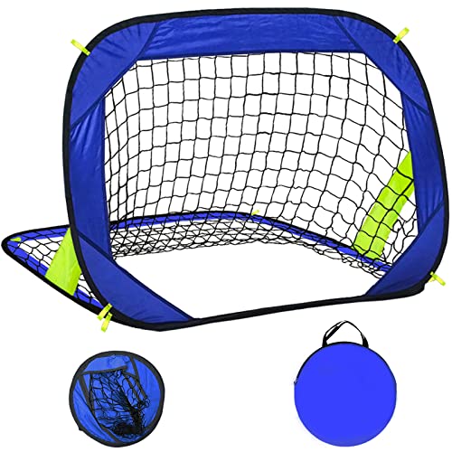 EVERRUSH Soccer Goal Pop Up Kids Toddler Soccer Goals Nets for Backyard Beach Soccer Training Net Mini Portable Foldable Football Goal Indoor Outdoor Lightweight Practice Soccer Net with Carry Bag