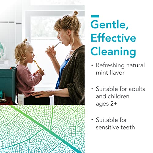 Biocidin Dentalcidin Fluoride Free Teeth Whitening Toothpaste for Adults & Children 2+ - Plant-Based Toothpaste - Promote a Healthy Oral Microbiome, Remove Biofilm Plaque (3 Oz)